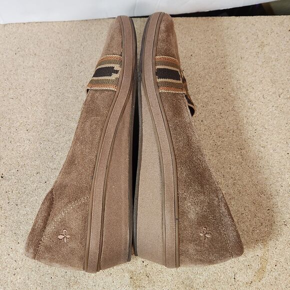 Grasshoppers Aztec Womens‎ wedge Suede Boho loafers Shoes casual Brown - Picture 10 of 11